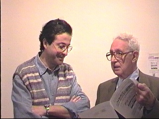 Preparazione all’anteprima della performance NetOper@, 1997